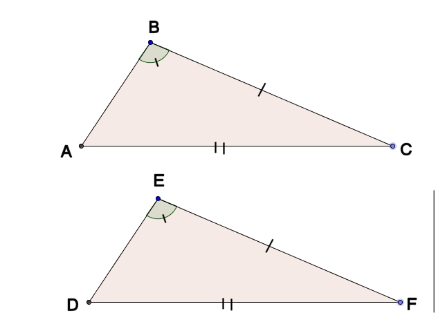 Cas de congruence de triangles: pourquoi pas de ACC ?