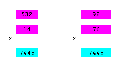 Enigmo 265 : Neuf chiffres pour deux multiplications