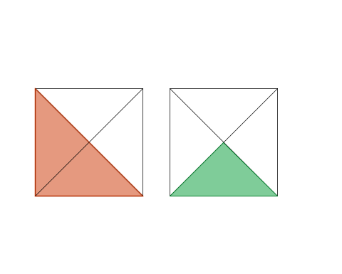 triangle rectangle isocele