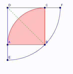 comment calculer l aire d un quart de cercle