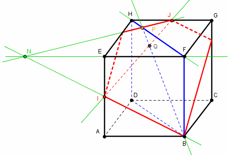 Point d\'intersection d\'une droite et d\'un plan