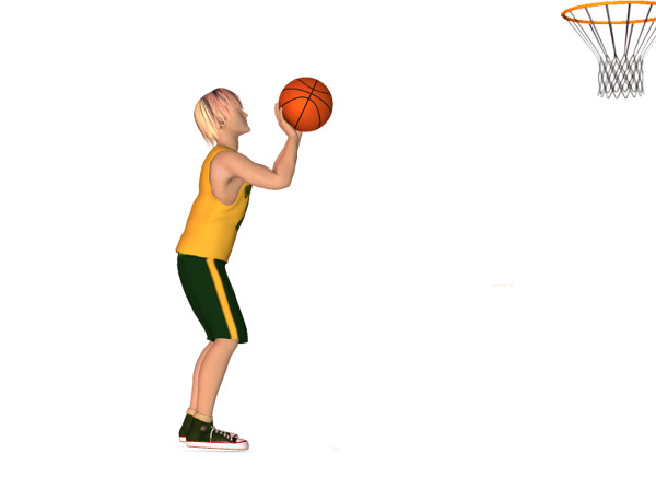 Tir d\'un basketteur