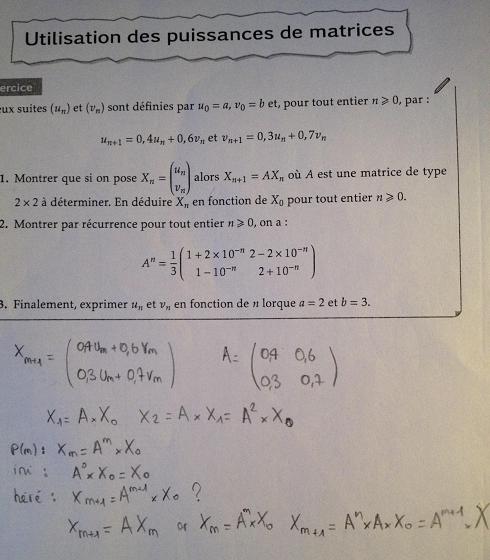 Puissance de matrices