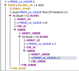  exercice  : algorithme difficile 