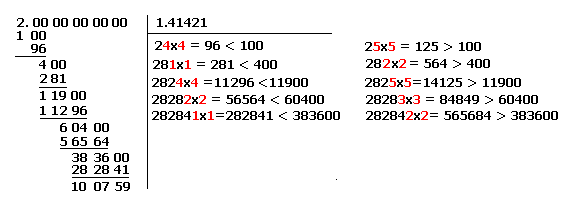 comment calculer la racine carré d\'un nombre premier ? 