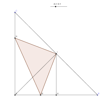 TP informatique - triangle rectangle isoc�le (produit scala