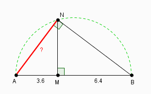 Calculer un ct d\'un triangle grce  l\'hypotenuse du tria