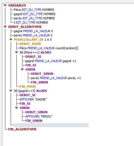 Algorithme sur les probabilit�s