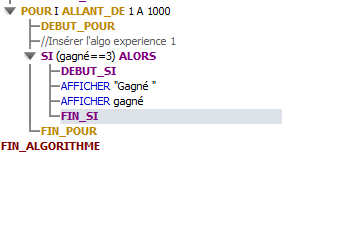 Algorithme sur les probabilit�s