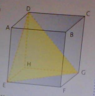  g�ometrie dans l\'espace : pyramide dans un cube