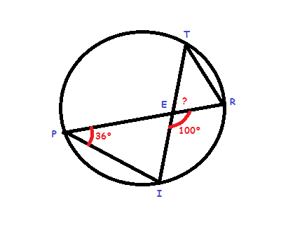 Exercice Angle dans un cercle 