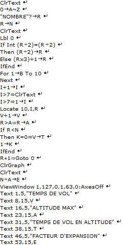 Programmation conjecture de SYRACUSE 
