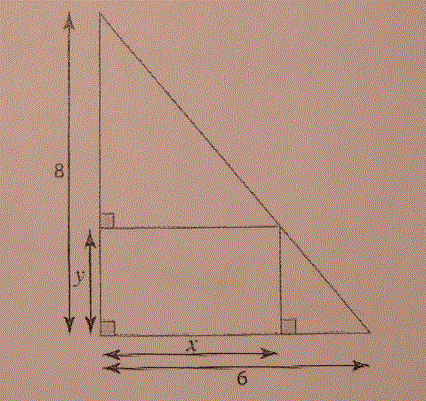 Un rectangle dans un triangle
