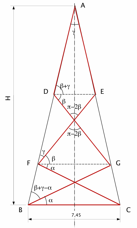 Enigmo 309: La tour isoc�le