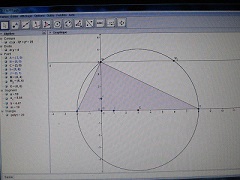 Coordonn�es d\'intersection d\'une droite et d\'un cercle