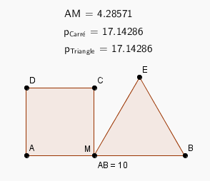 Le carré et le triangle .( incompris ).