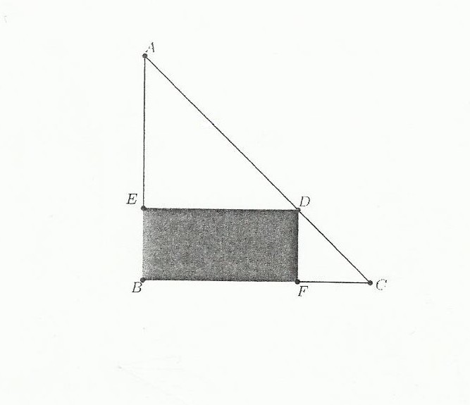 Optimisation d\'une aire triangulaire