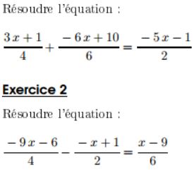 équation sous forme de fraction - Forum mathématiques