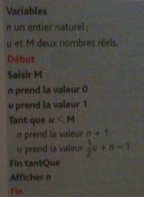 Raisonnement par récurrence, suite auxiliaire, programme...!