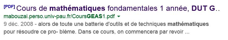 [DUT GEA] Manuel de math�matiques