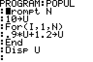 Dm sur les suites et algorithme
