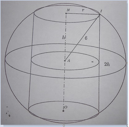 exercice géométrie de l\'espace -sphères et cylindres