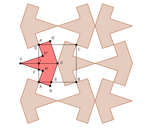 carr� ABCD- symetrique  perpendiculaire