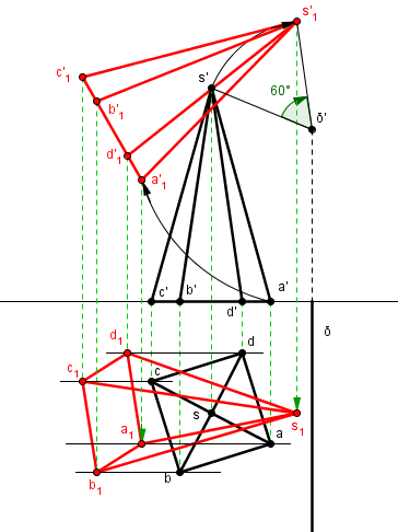 pyramide � base carr�e