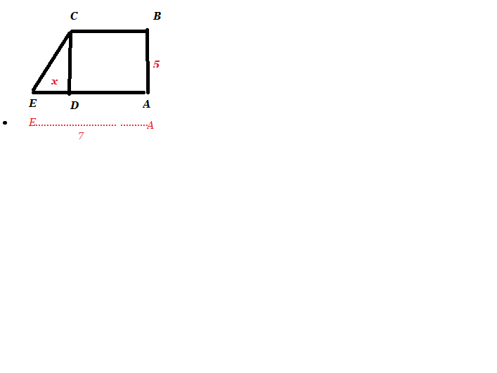 triangle et rectangle qui on la meme aire
