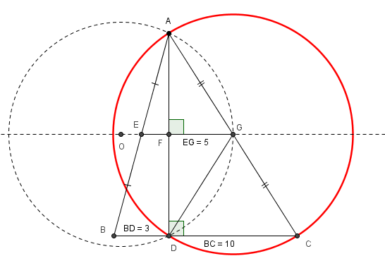Triangle rectangle et cercle circonscrit