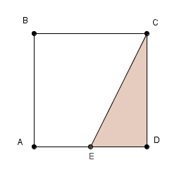 dessin d\'un triangle rectangle à partir de l\'aire