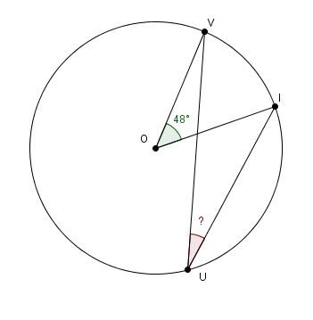 exercice sur angle inscrits ou au centre
