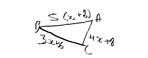 Prouver qu\'un triangle est rectangle avec x nombre positif