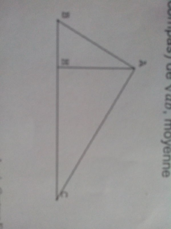 Triangle rectangle et MOYENNE GEOMETRIQUE