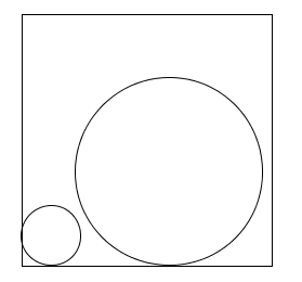 Exercice de maths Sangaku