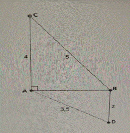 Cet triangle ABD est-il rectangle ?