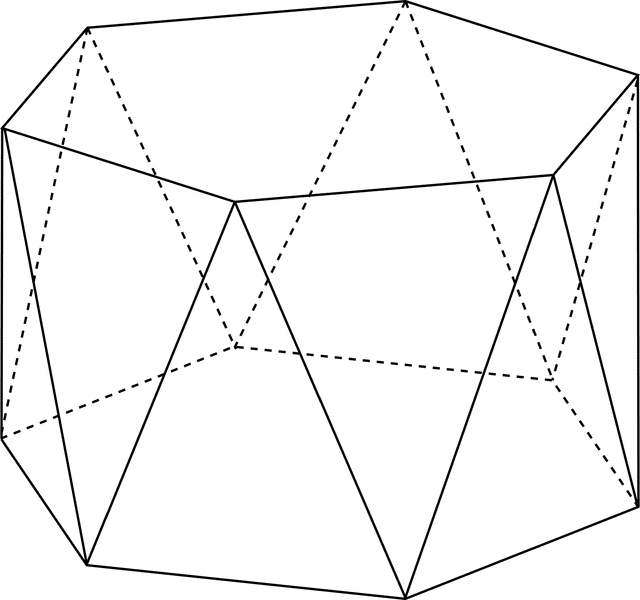 Antiprisme pentagonal-Volume