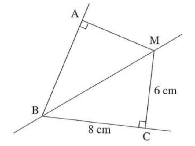 Bissectrice et distance d\'un point  une droite 