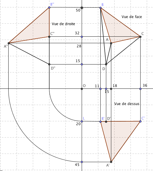 SOS Pyramide et Cône de révolution en 3 vues