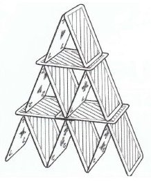 Chateau De Cartes Avec Un Jeu De 52 Cartes Exercice De Suites