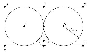 Cercles inscrits dans un rectangle