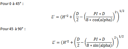 Trigonom�trie (Pyramide base carr�/base circulaire)