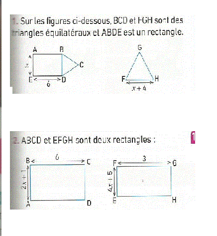 Exercice  3ème calcul littéral