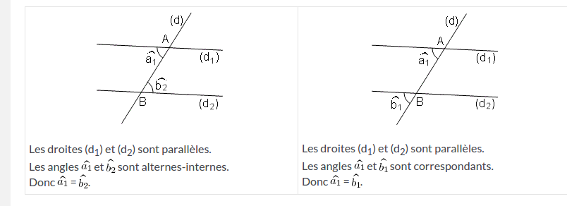 paralleles et angles 