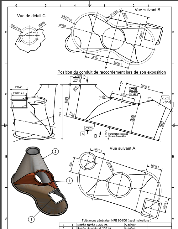 Pi�ce de chaudronnerie
