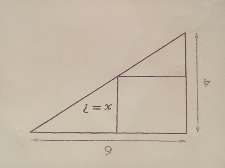 Carr dans un triangle rectangle 2nde