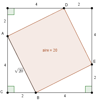 Construction d\'un carr�