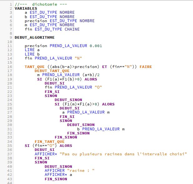 dichotomie - forum mathématiques - 766347
