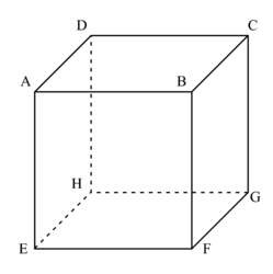 Calculer la diagonale d\'un cube
