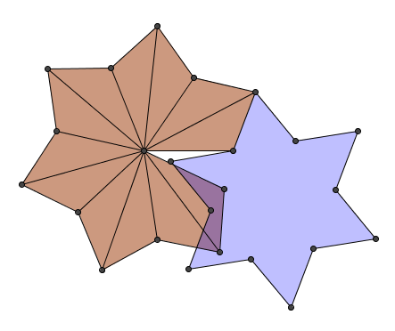 Pyramide à base étoile